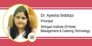 Sinhgad Institute Of Hotel Management & Catering Technology Principal: Dr. Ayesha Siddiqui Interview